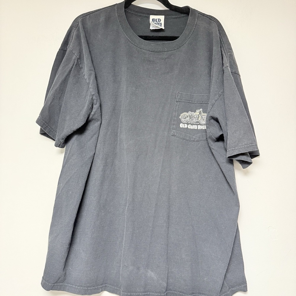 Old Guys Rule Men's Motorcycle T Shirt Size 2X